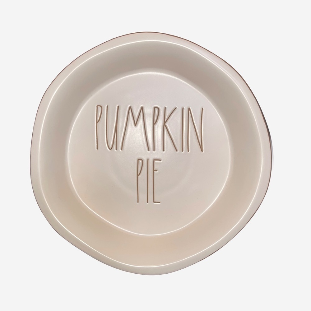 NEW RAE DUNN Pumpkin Pie Deep Dish Artisan Collection RARE Holidays Fall - Picture 2 of 4